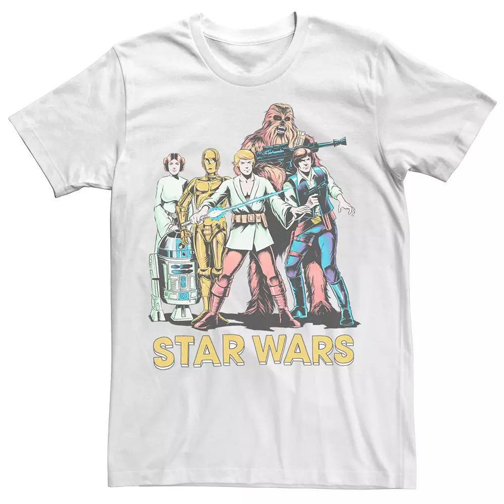Men's Star Wars Retro Hope Group Tee,  Product Image