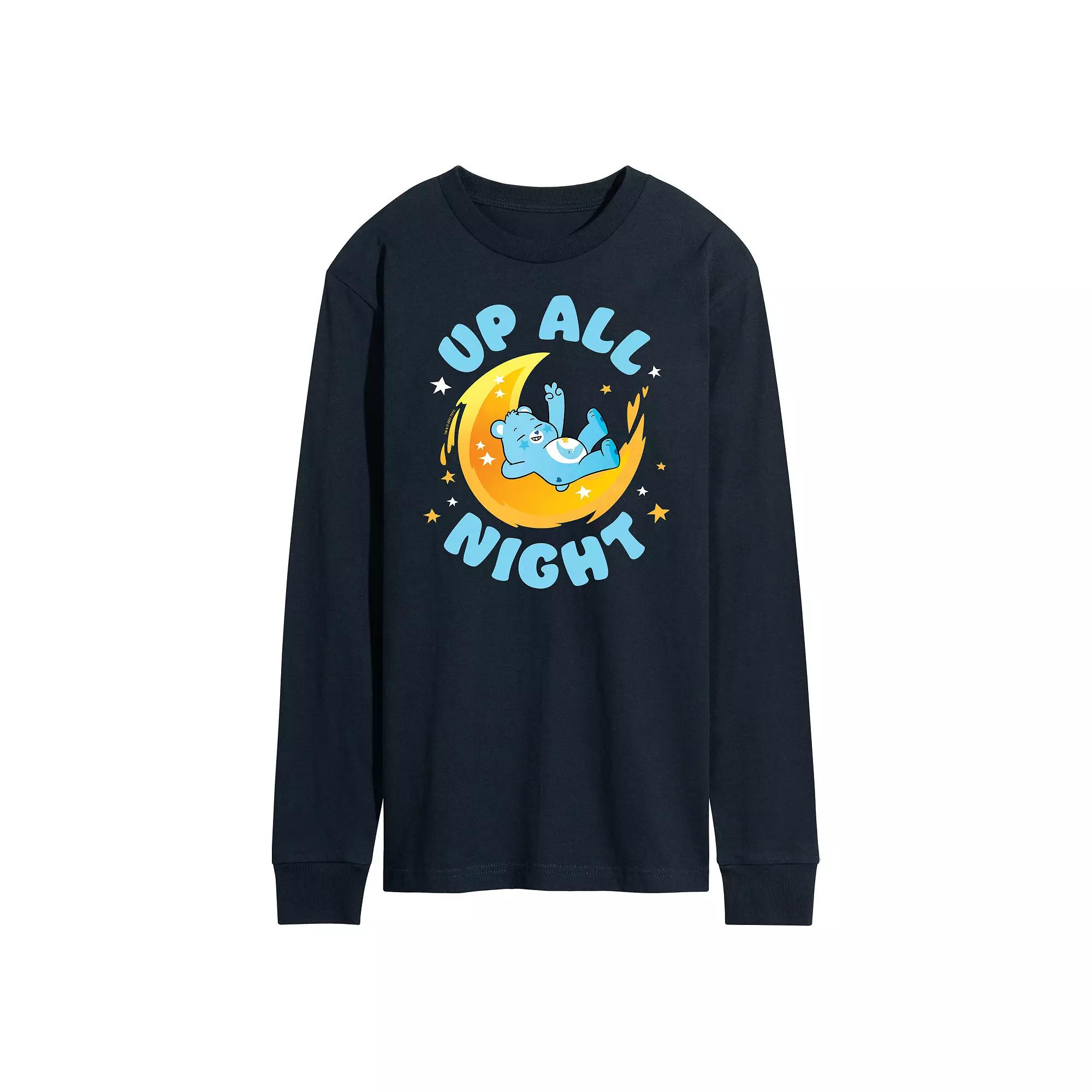 Men's Care Bears Unlock The Magic Up All Night Long Sleeve Graphic Tee,  Product Image