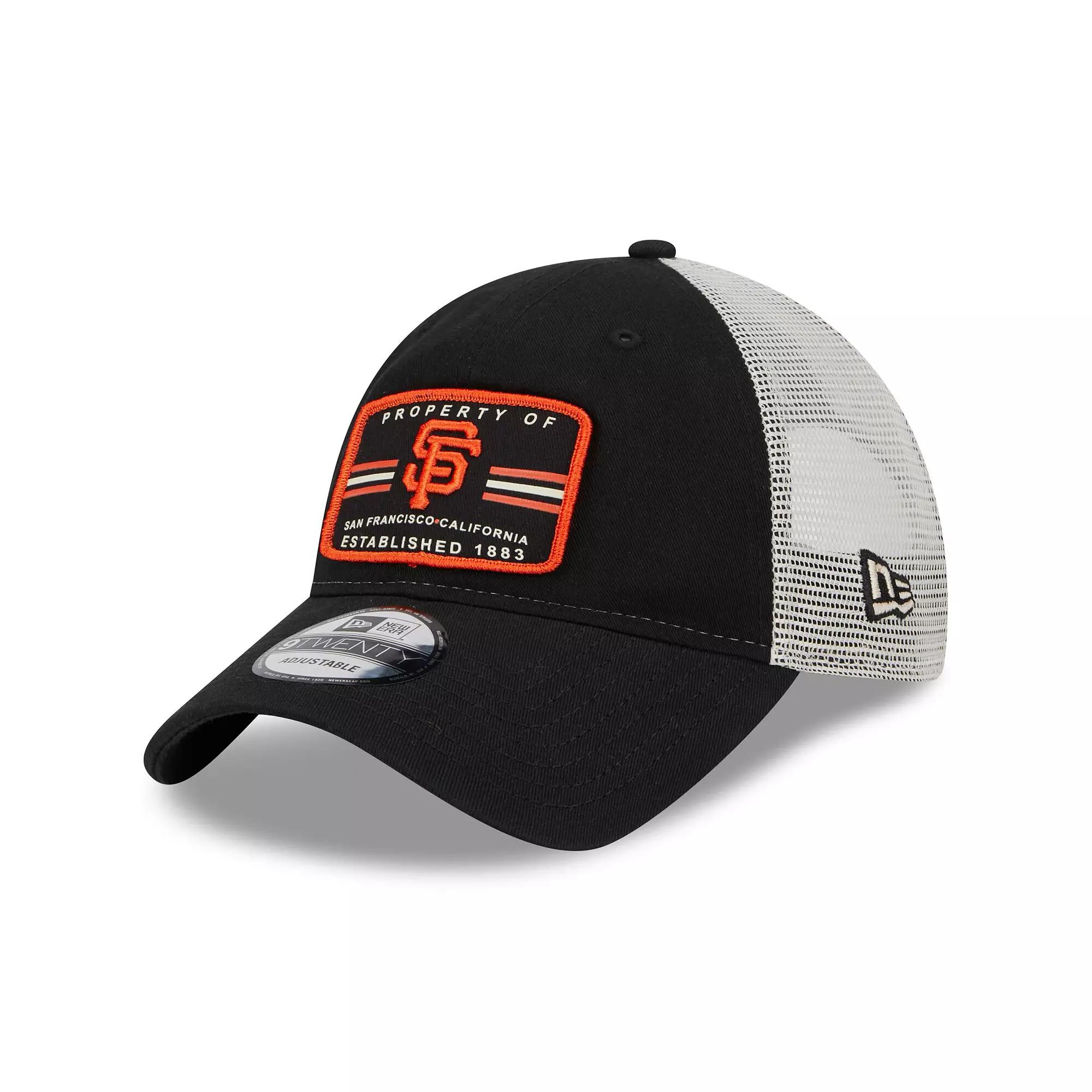 Men's New Era Black San Francisco Giants Property Trucker 9TWENTY Snapback Hat Product Image