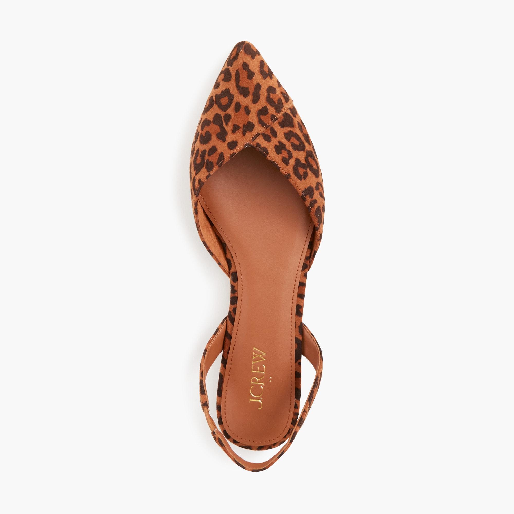 Leopard slingback flats Product Image