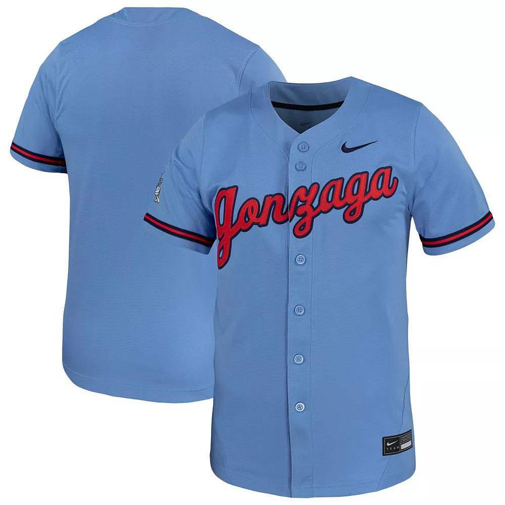 Men's Nike Light Blue Gonzaga Bulldogs Replica Baseball Jersey, Size: Medium, Zag Light Product Image