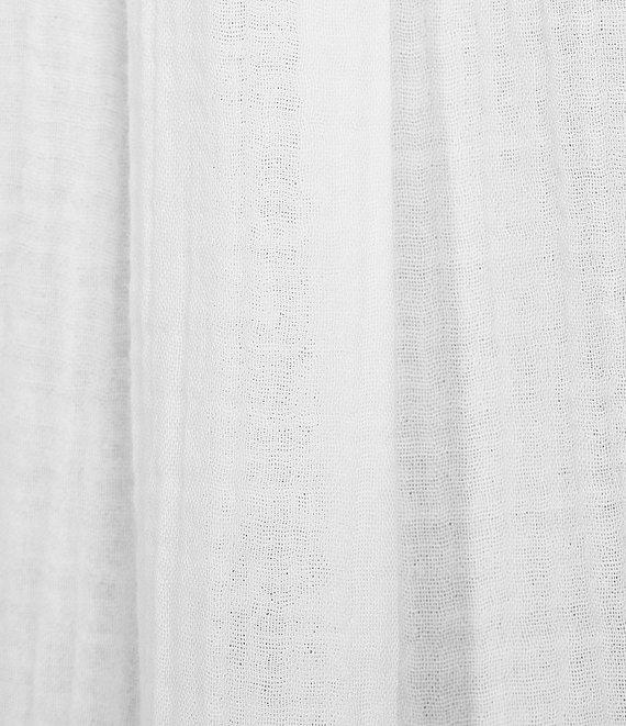 L.L.Bean Cloud Gauze Split V Neckline Short Sleeve Top Product Image