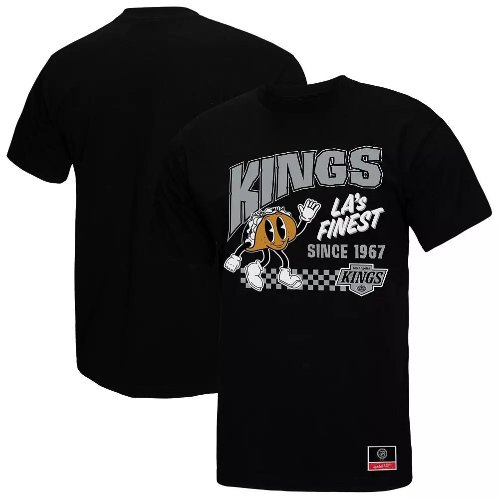 Men's Mitchell & Ness Black Los Angeles Kings Local Food T-Shirt, Size: Large, Kgs Black Product Image