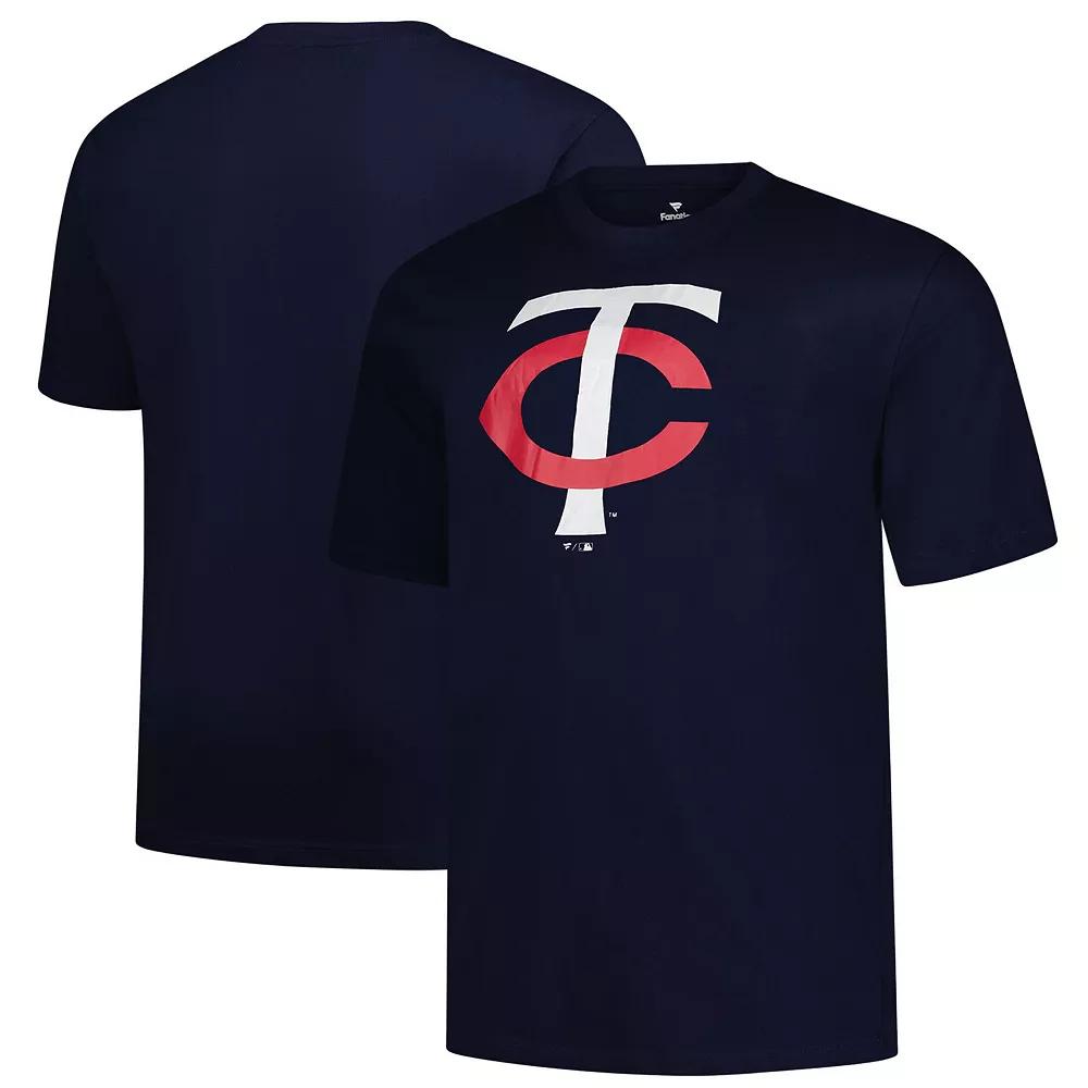 Men's Profile Navy Minnesota Twins Big & Tall Primary Logo T-Shirt, Size: 2XLT, Blue Product Image