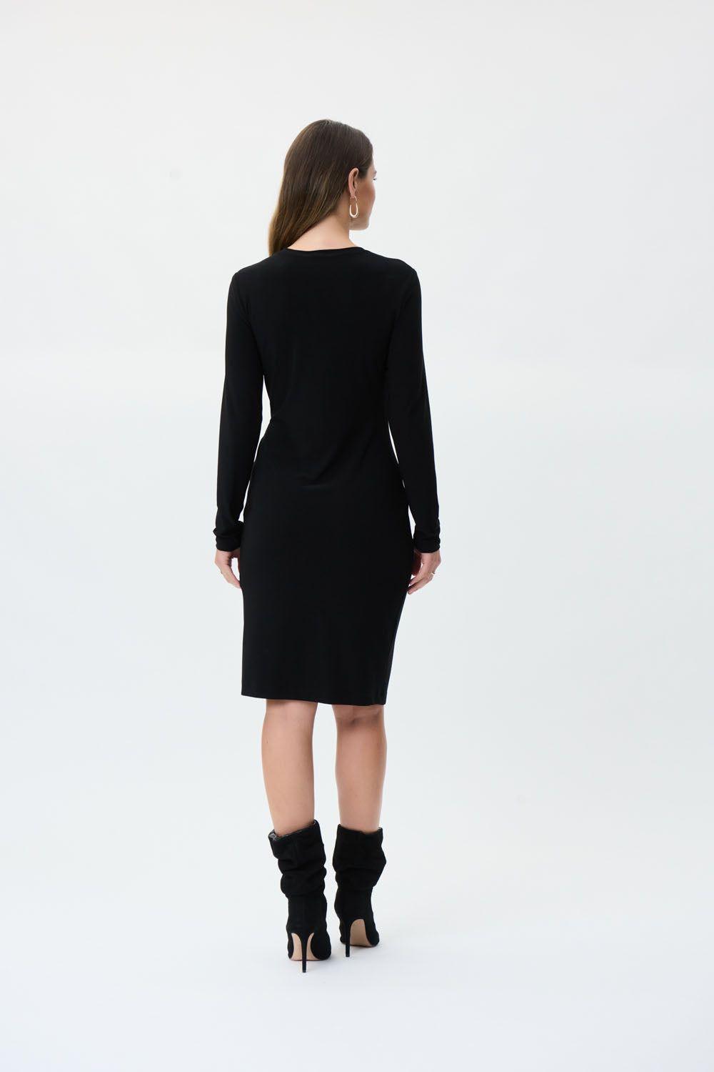 Side Tie Dress - Black 223288 Product Image