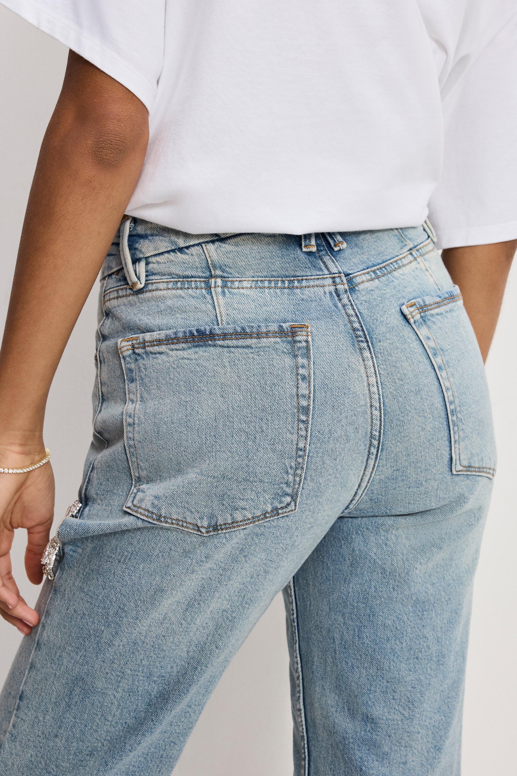 GOOD ICON STRAIGHT DIAMOND JEANS | INDIGO357 Product Image