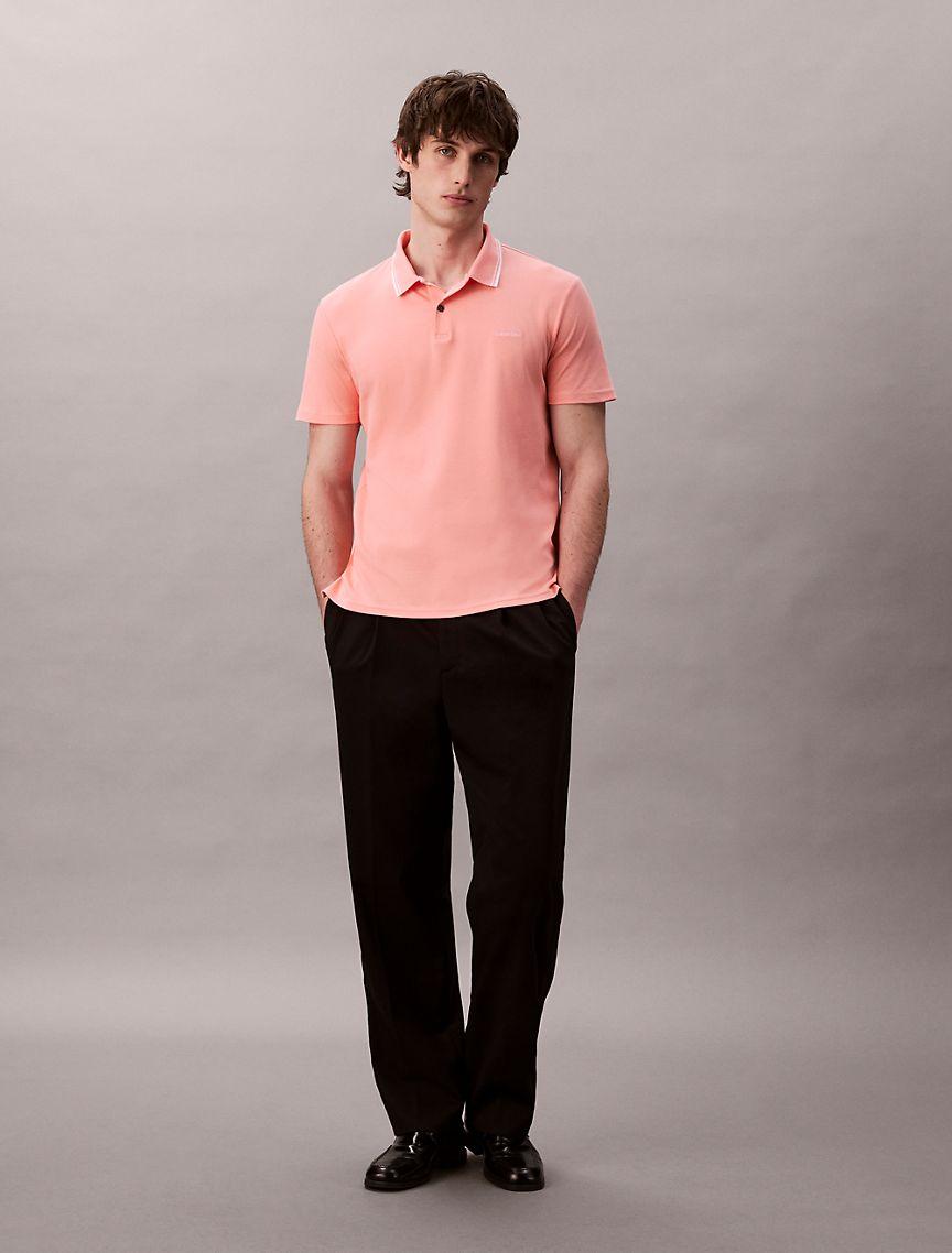 Liquid Touch Tipped Collar Polo Shirt Product Image