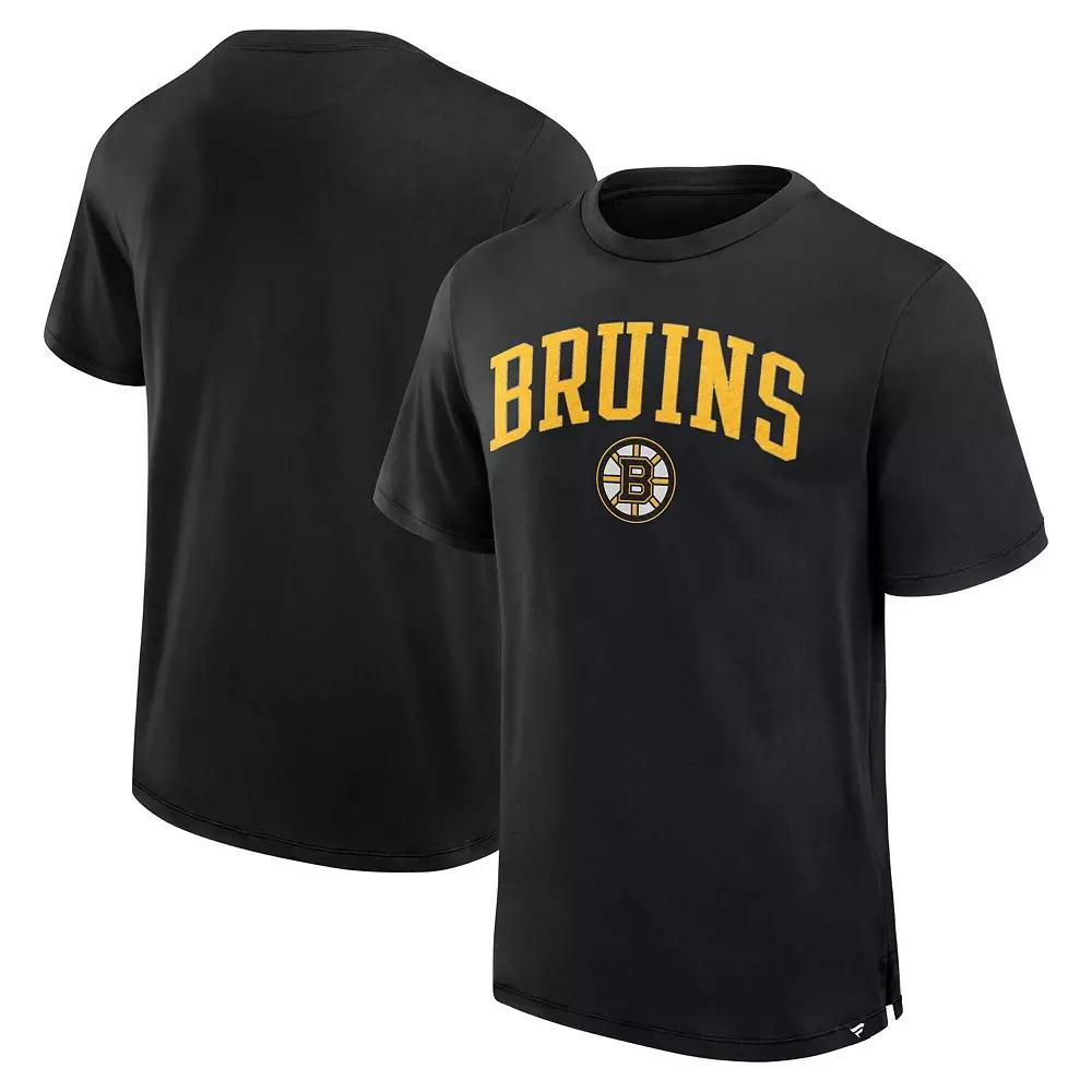 Men's Fanatics Black Boston Bruins Elevated Pima T-Shirt,  Product Image