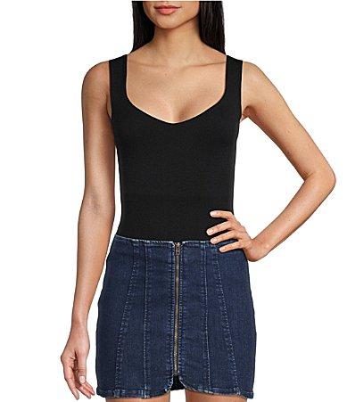 Free People Clean Lines Scoop Neck Sleeveless Bodysuit Product Image