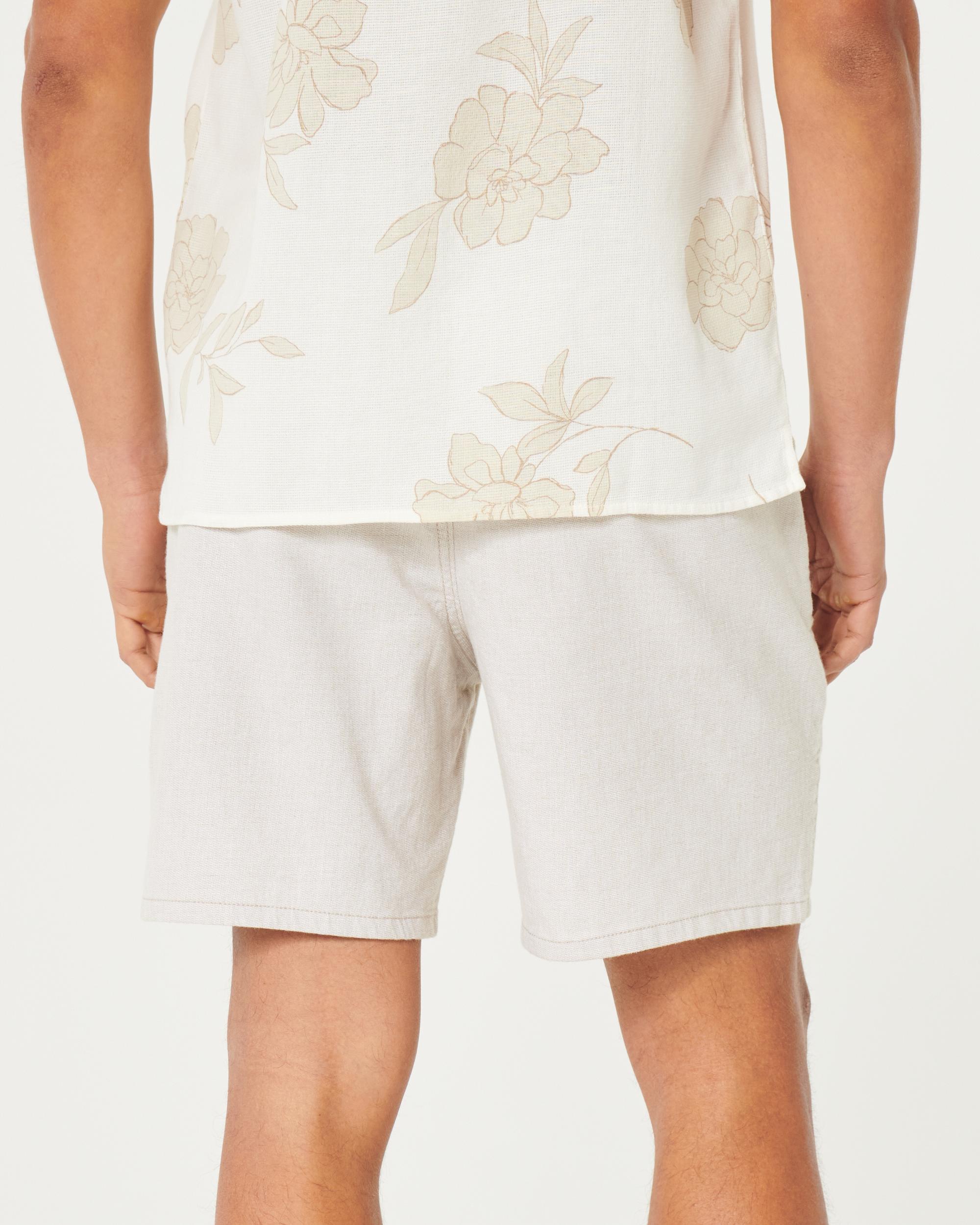 Linen-Blend Pull-On Shorts 7" Product Image