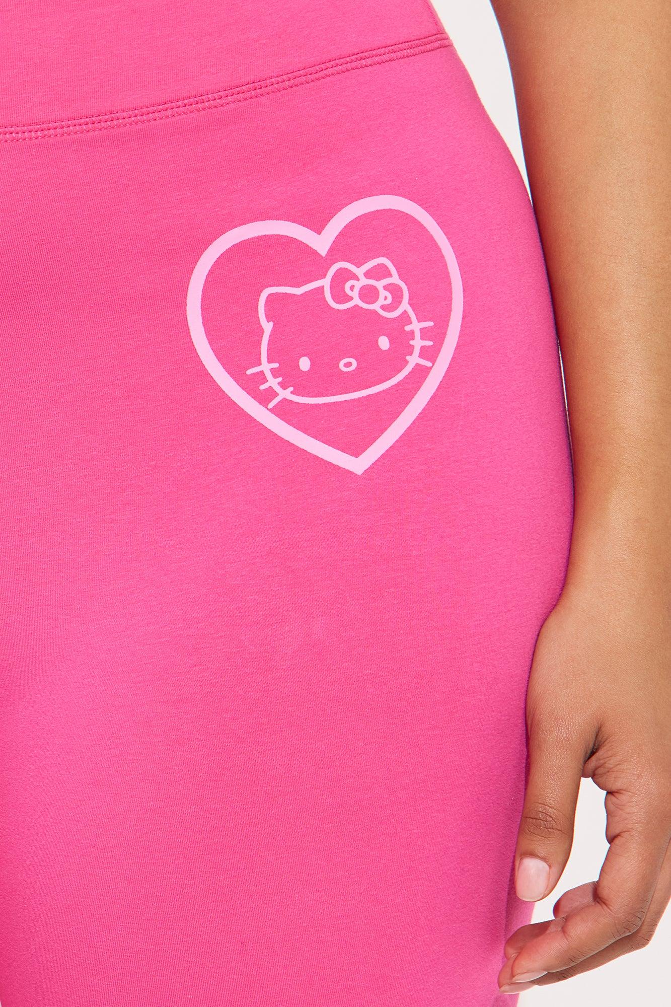 Hello Kitty Love Biker Shorts - Hot Pink Product Image