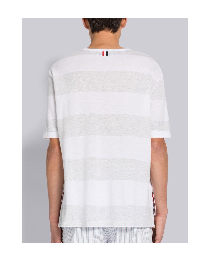 THOM BROWNE Oversized Pocket T-shirt Clothing In White Product Image