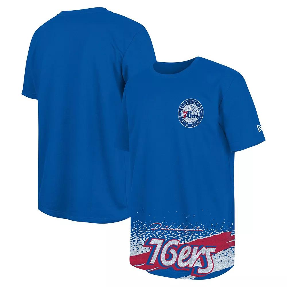 Men's New Era Royal Philadelphia 76ers Sport Classic T-Shirt,  Product Image