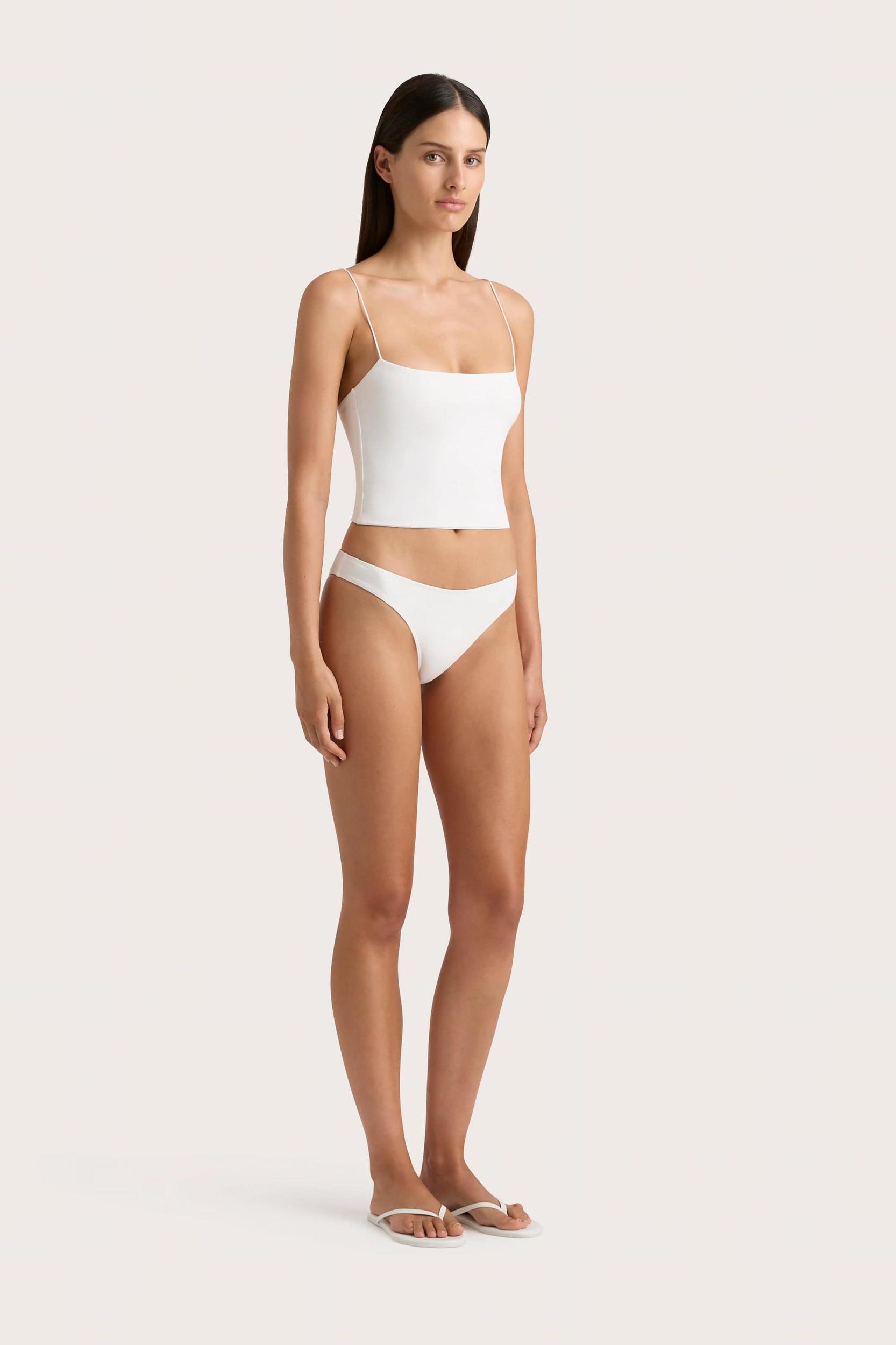 Jean Swim Top White - Final Sale Product Image
