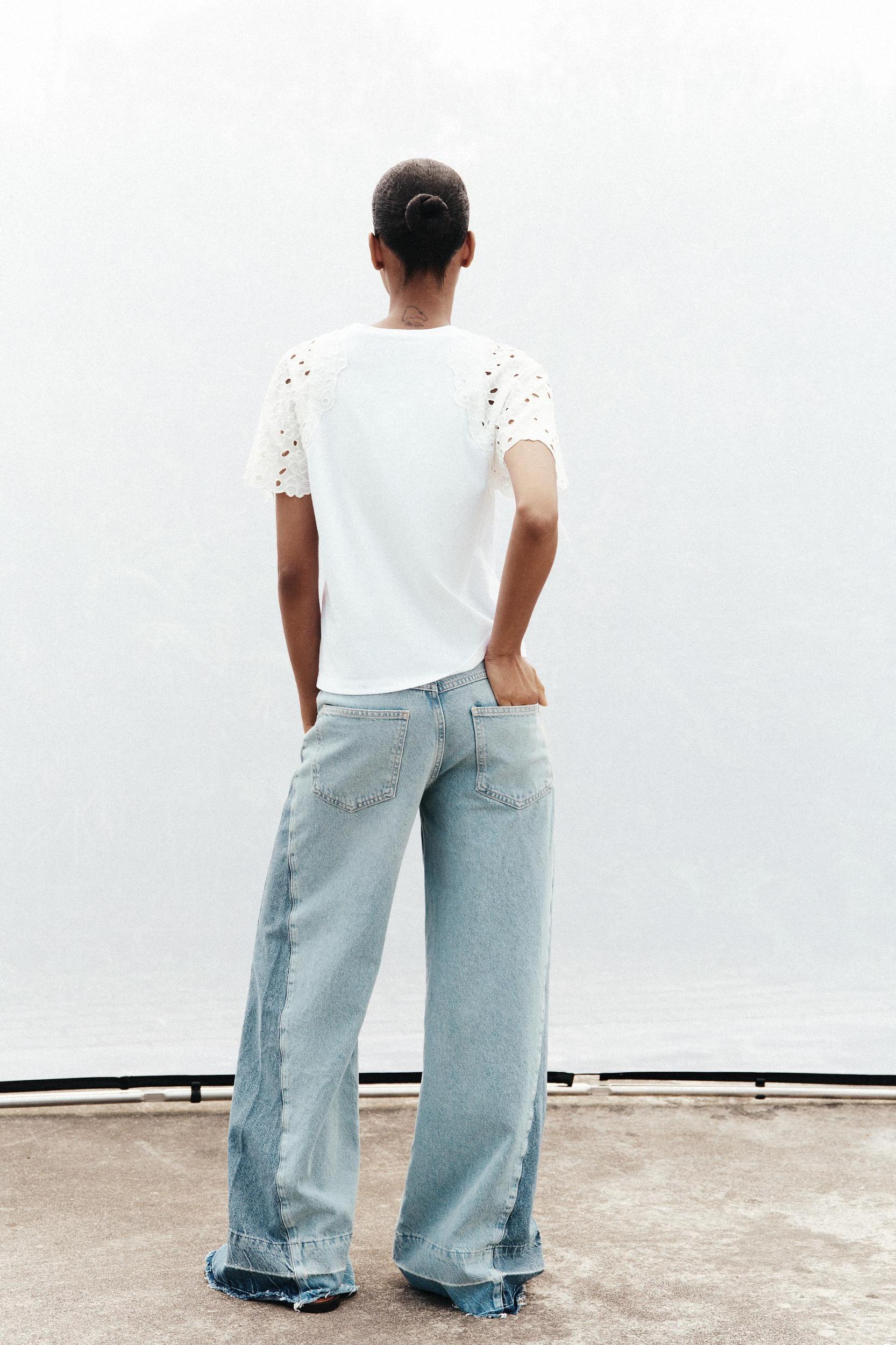 EMBROIDERED SLEEVE T-SHIRT Product Image