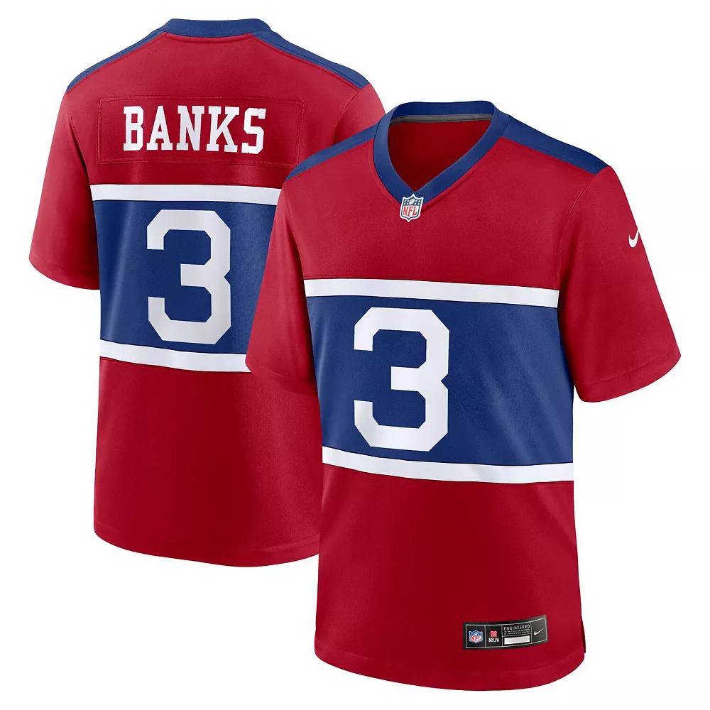 Men's Nike Deonte Banks Century Red New York Giants Alternate Player Game Jersey, Size: Large Product Image