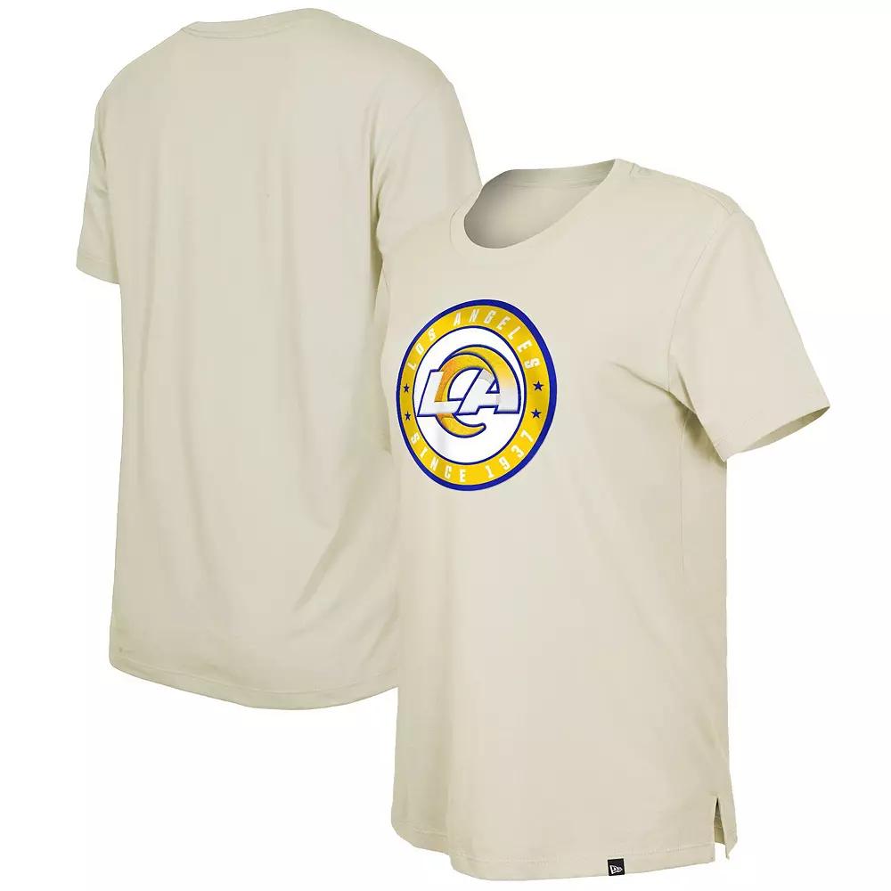 Women's New Era  Cream Los Angeles Rams 2023 NFL Draft T-Shirt, Size: Small, Beige Product Image