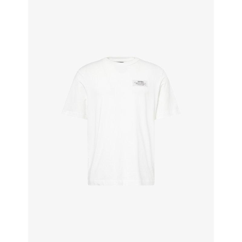 AMIRI Black Crewneck T-shirt With Logo Lettering On Front And Rear Product Image