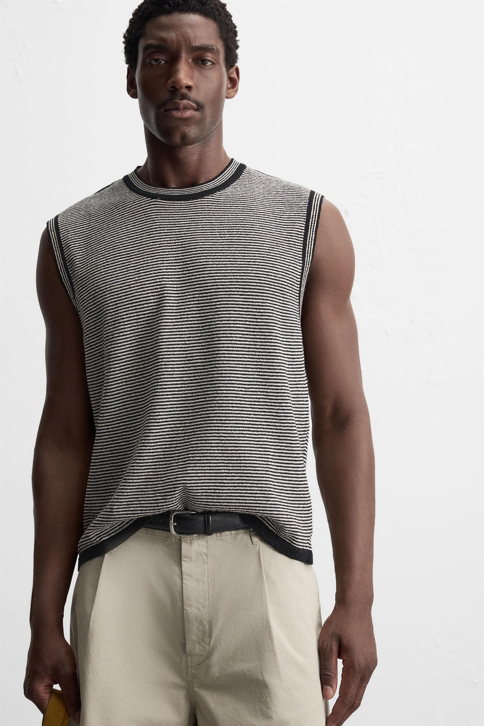 RELAXED FIT KNIT TANK TOP Product Image