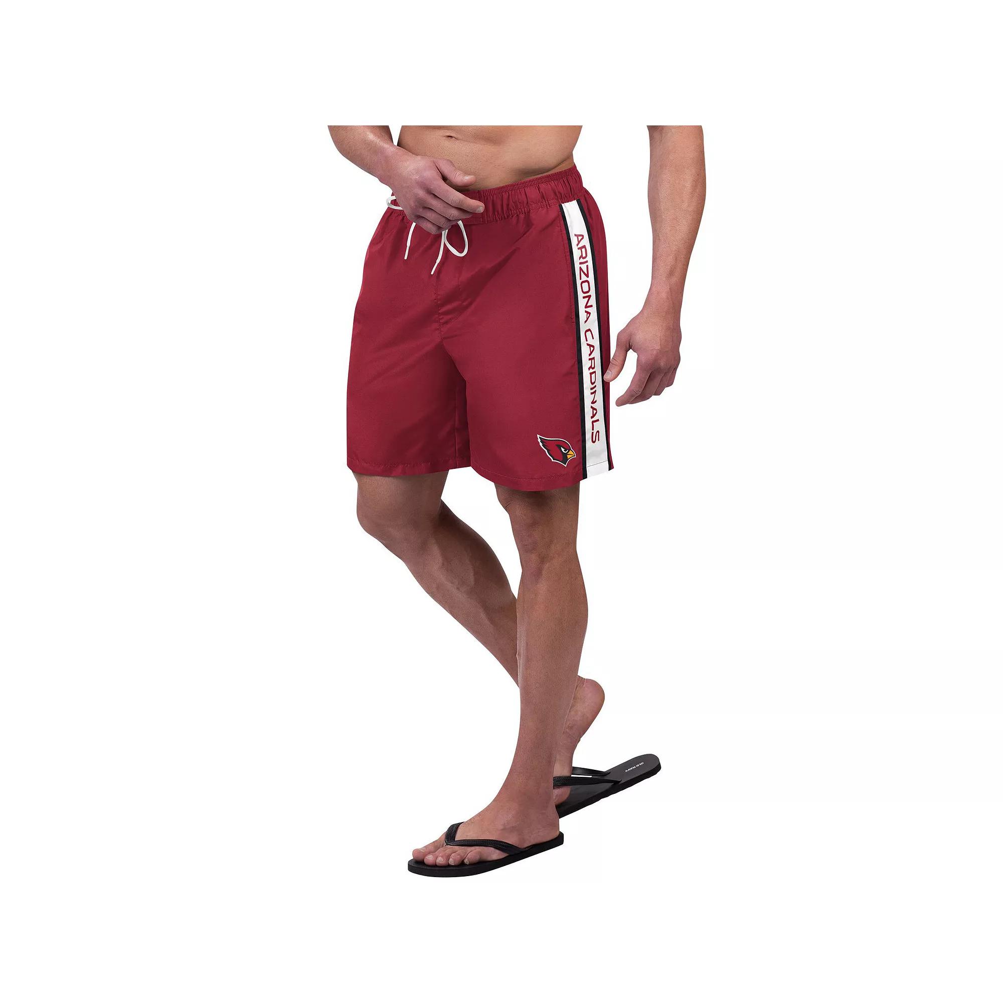 Men's G-III Sports by Carl Banks Cardinal Arizona Cardinals Streamline Volley Swim Shorts,  Product Image