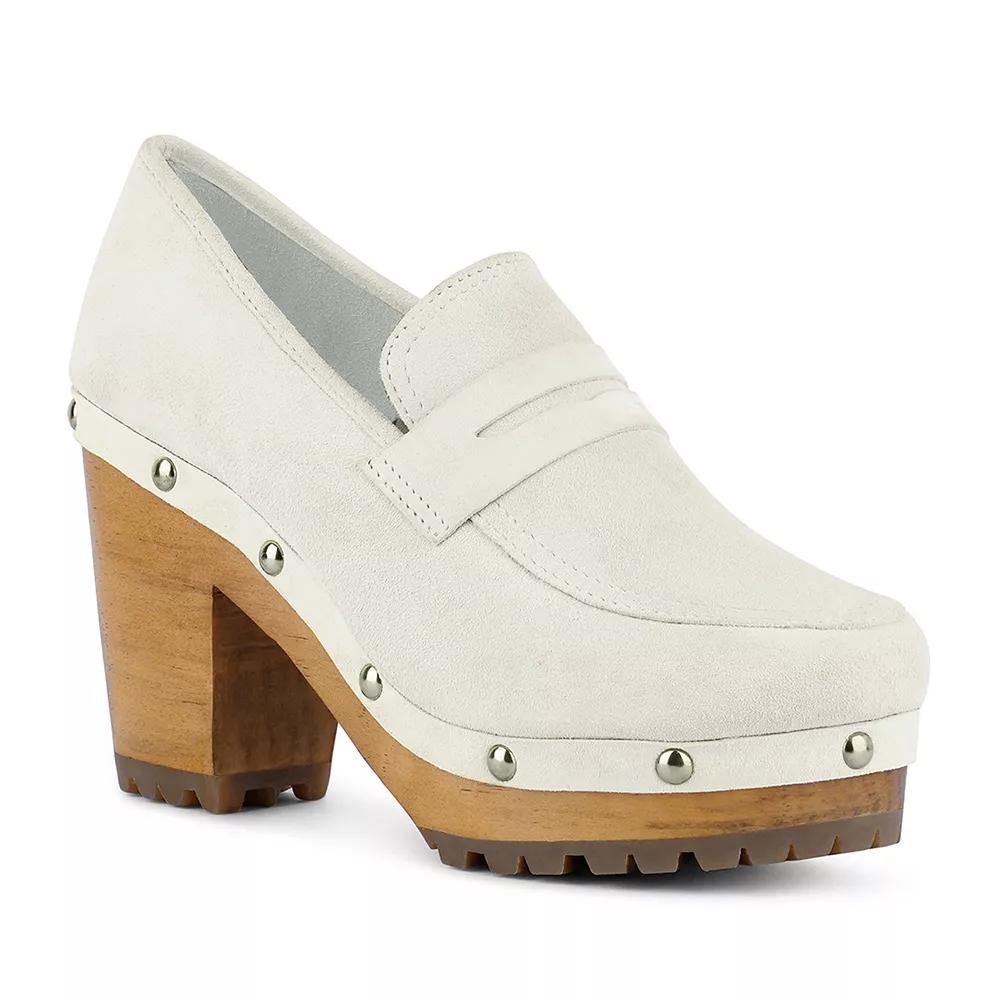 Rag & Co Osage Women's Suede Heeled Clogs,  Product Image