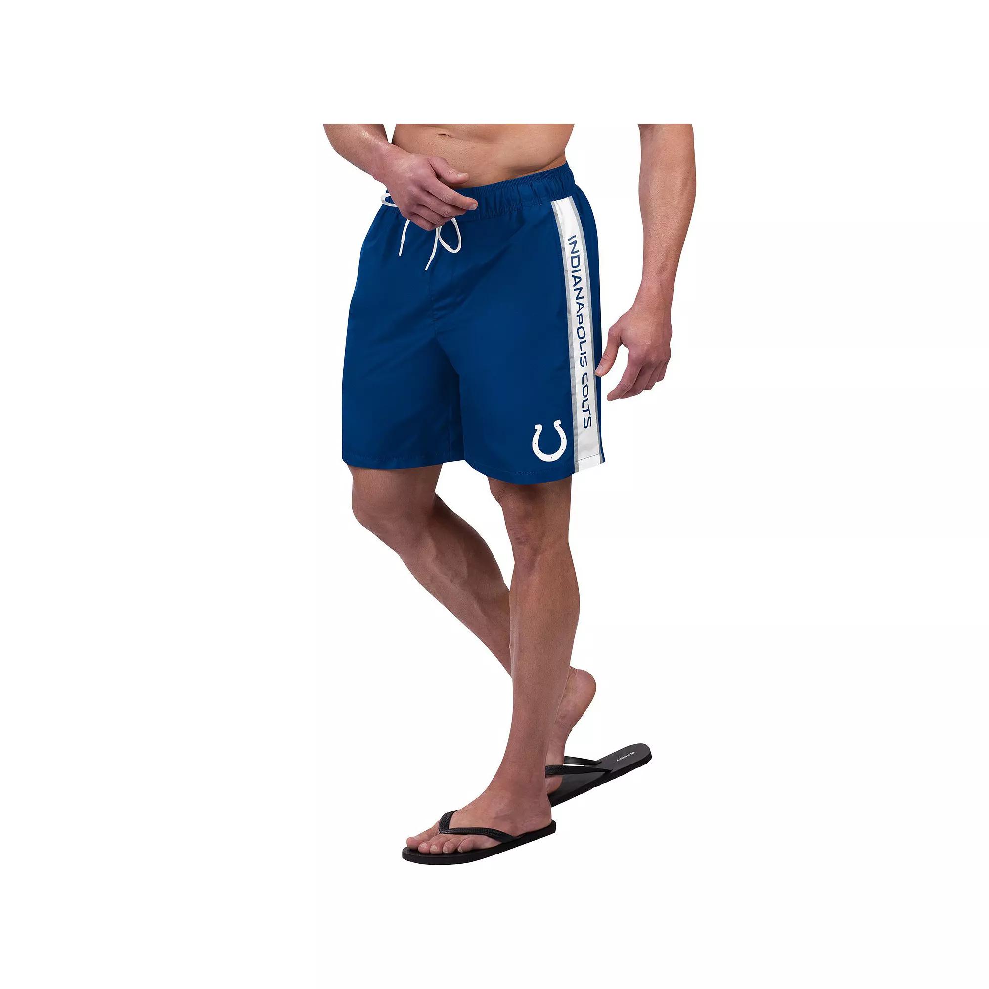 Men's G-III Sports by Carl Banks Royal Indianapolis Colts Streamline Volley Swim Shorts,  Product Image