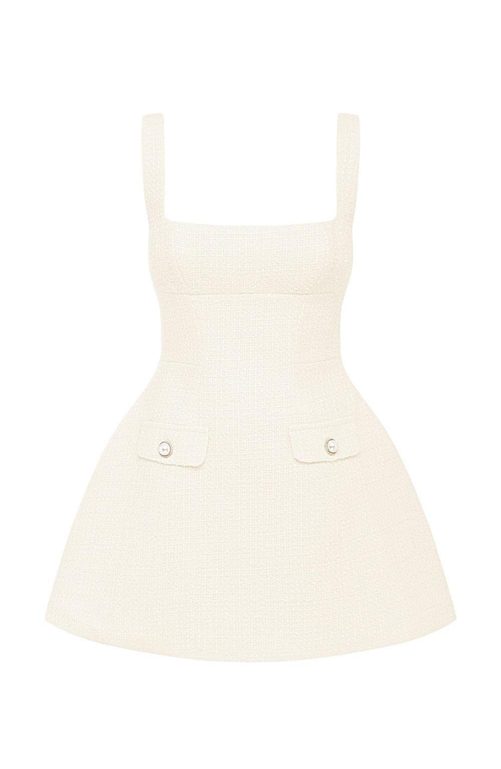 Bessie Mini Dress - Ivory Product Image