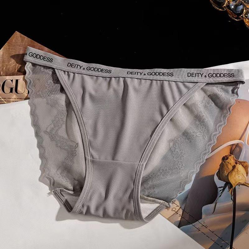 Lettering Bikini Panties Product Image