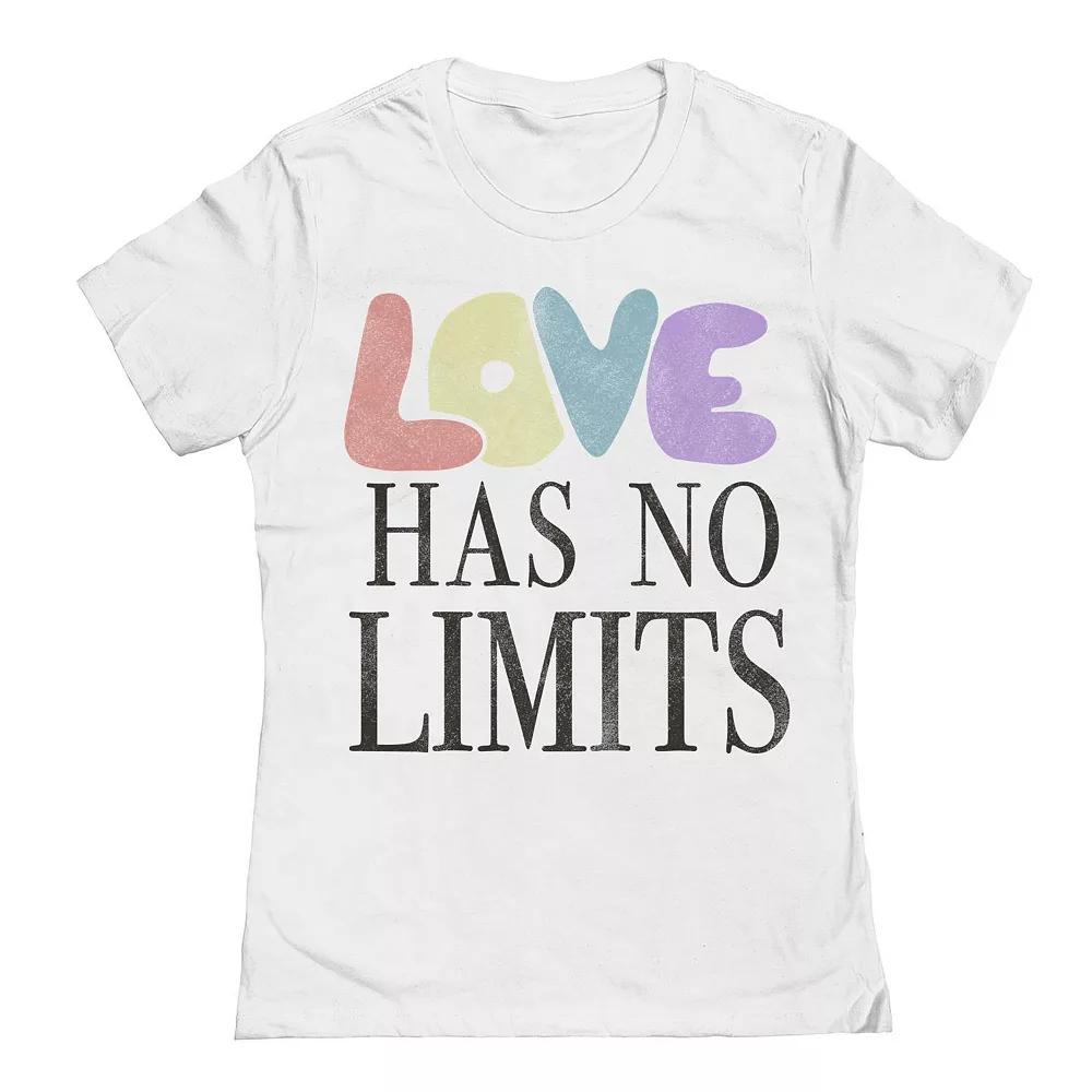 Junior's Grayson Threads The Label Love Has No Limits Pride Graphic Tee, Women's,  Product Image
