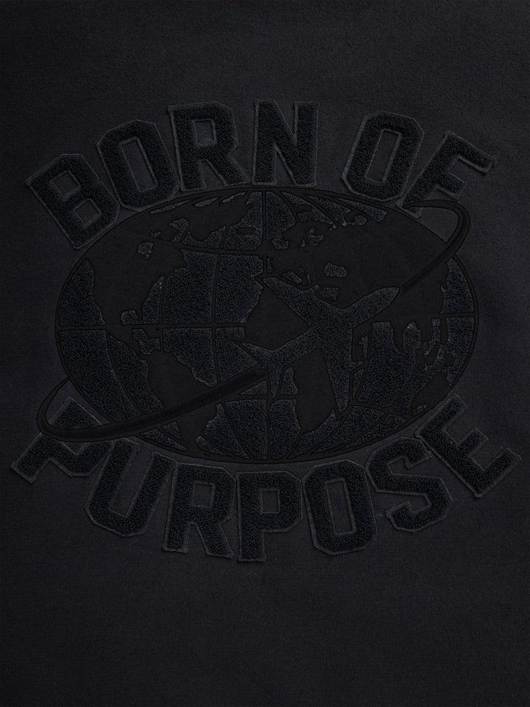 FAUX LEATHER MA-1 VARSITY BOMBER JACKET Male Product Image