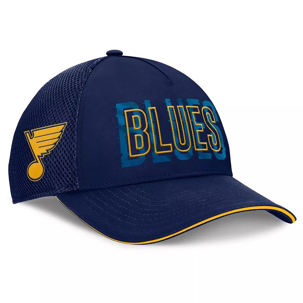 Men's Fanatics Navy St. Louis Blues Fundamental Flex Hat,  Product Image