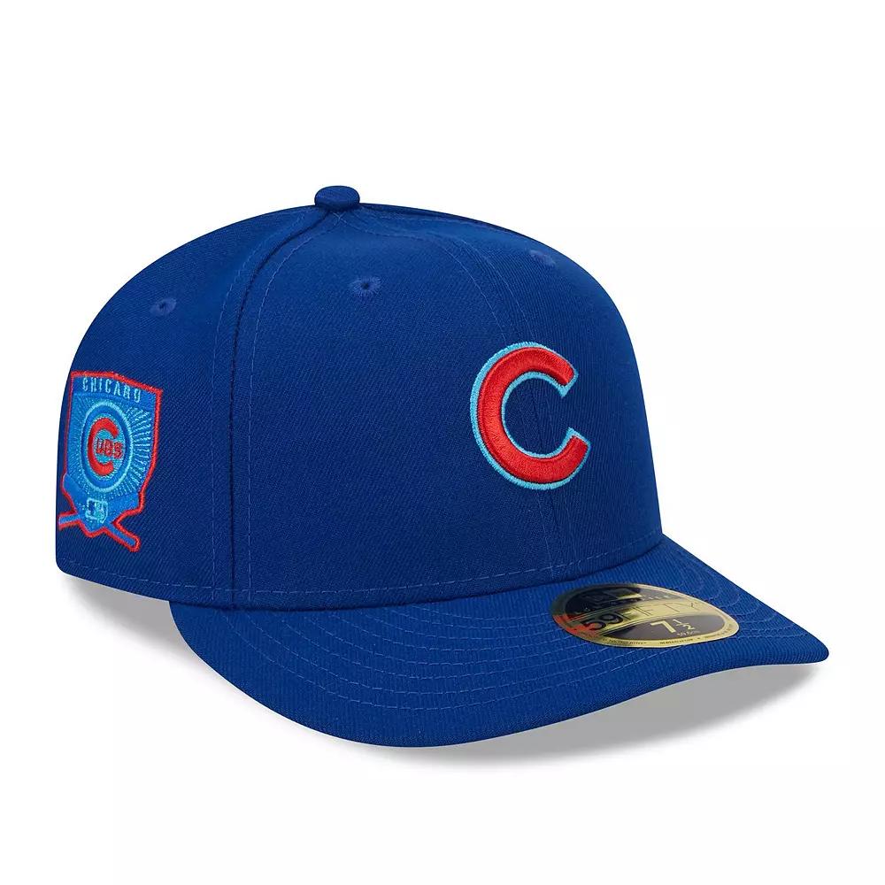 Men's New Era  Royal Chicago Cubs 2023 MLB Father's Day Low Profile 59FIFTY Fitted Hat, Size: 7 1/4, Blue Product Image