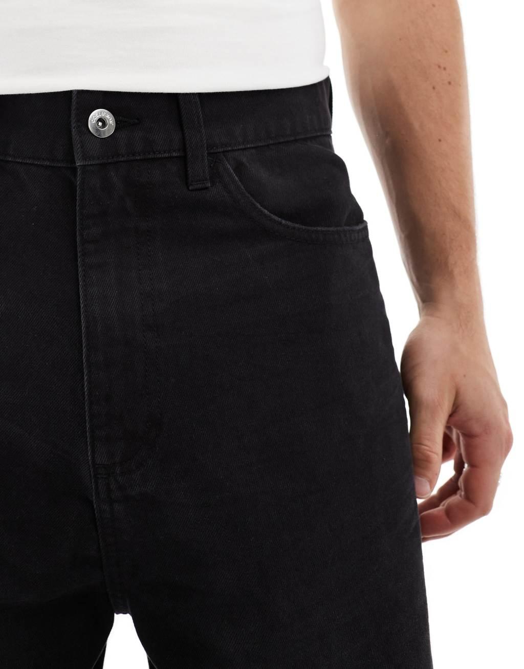 COLLUSION X001 antifit jeans in washed black Product Image