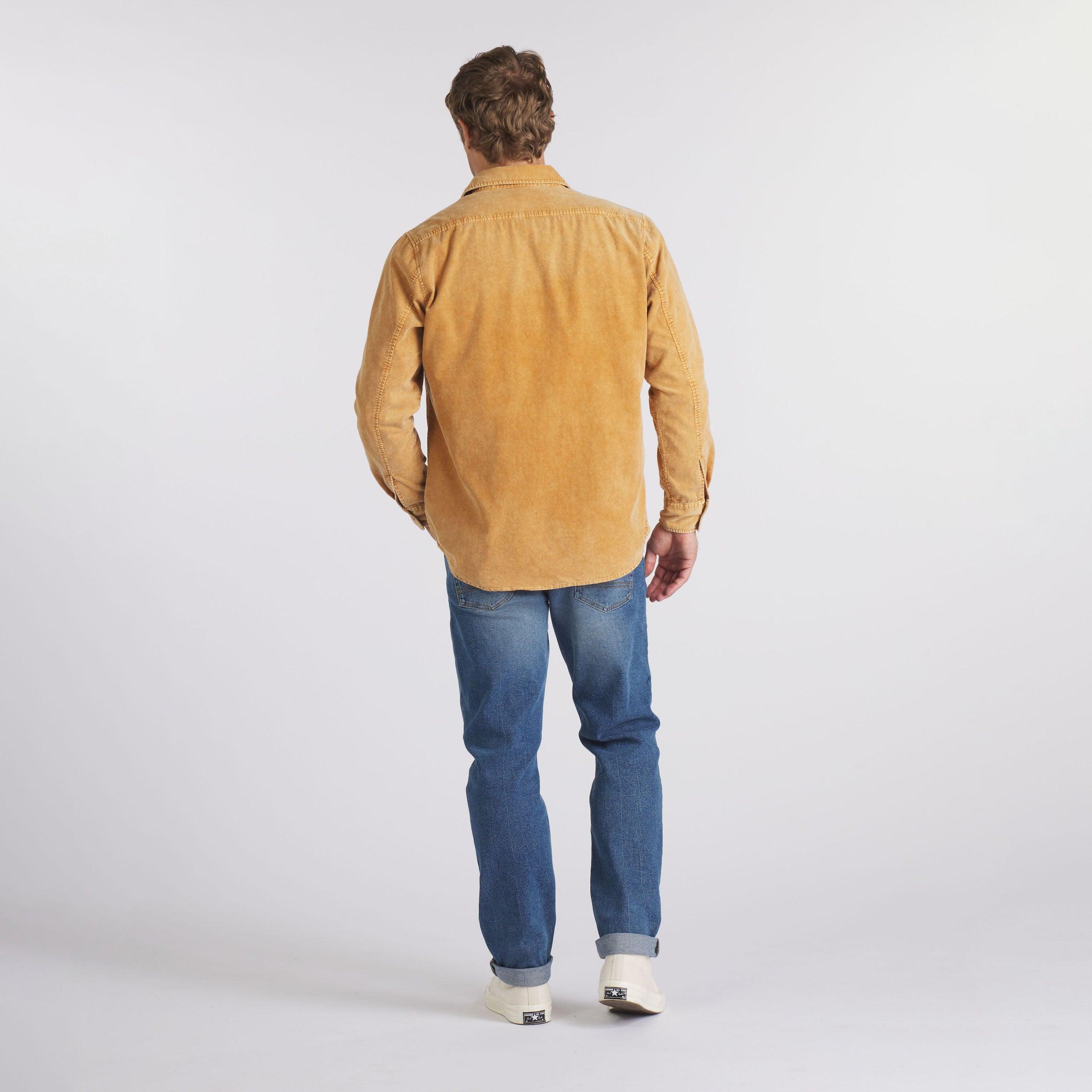 Jeremiah Vintage Garment Dyed Cord Shirt - Biscuit Product Image