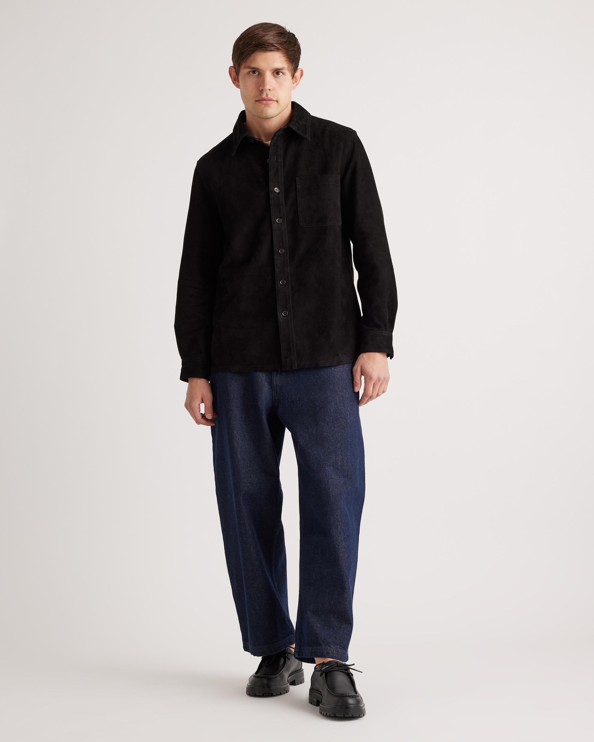 Quince | Men's 100% Suede Overshirt Suede Leather Product Image