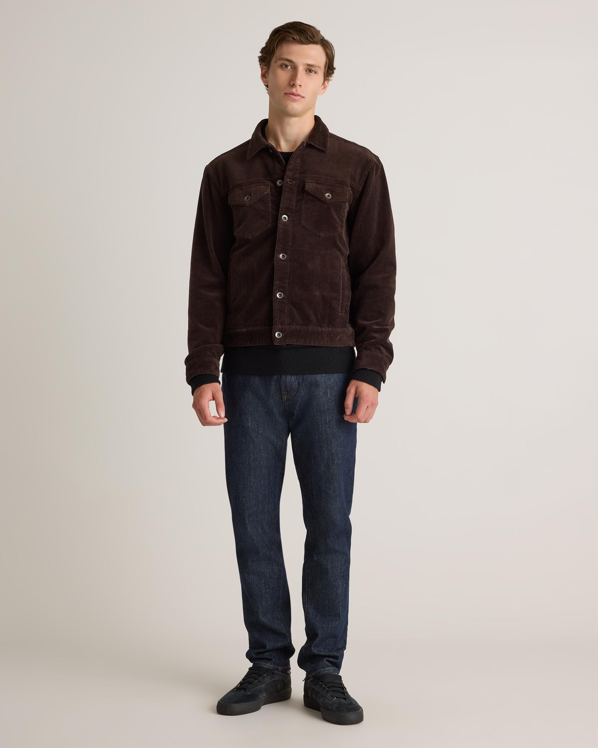 Quince | Men's Organic Stretch Corduroy Trucker Jacket Organic Cotton Product Image