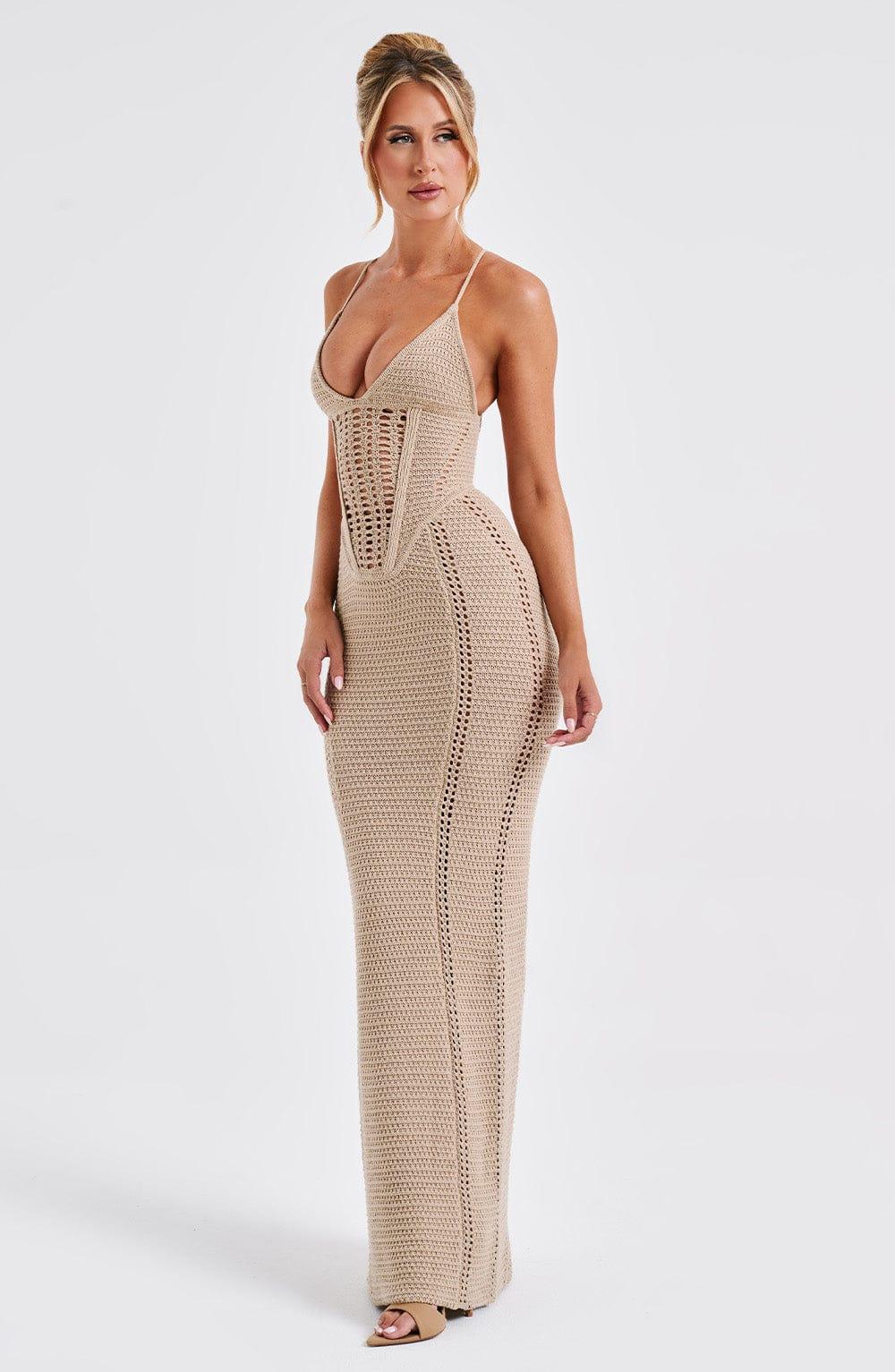 Xanthe Maxi Dress - Beige Product Image