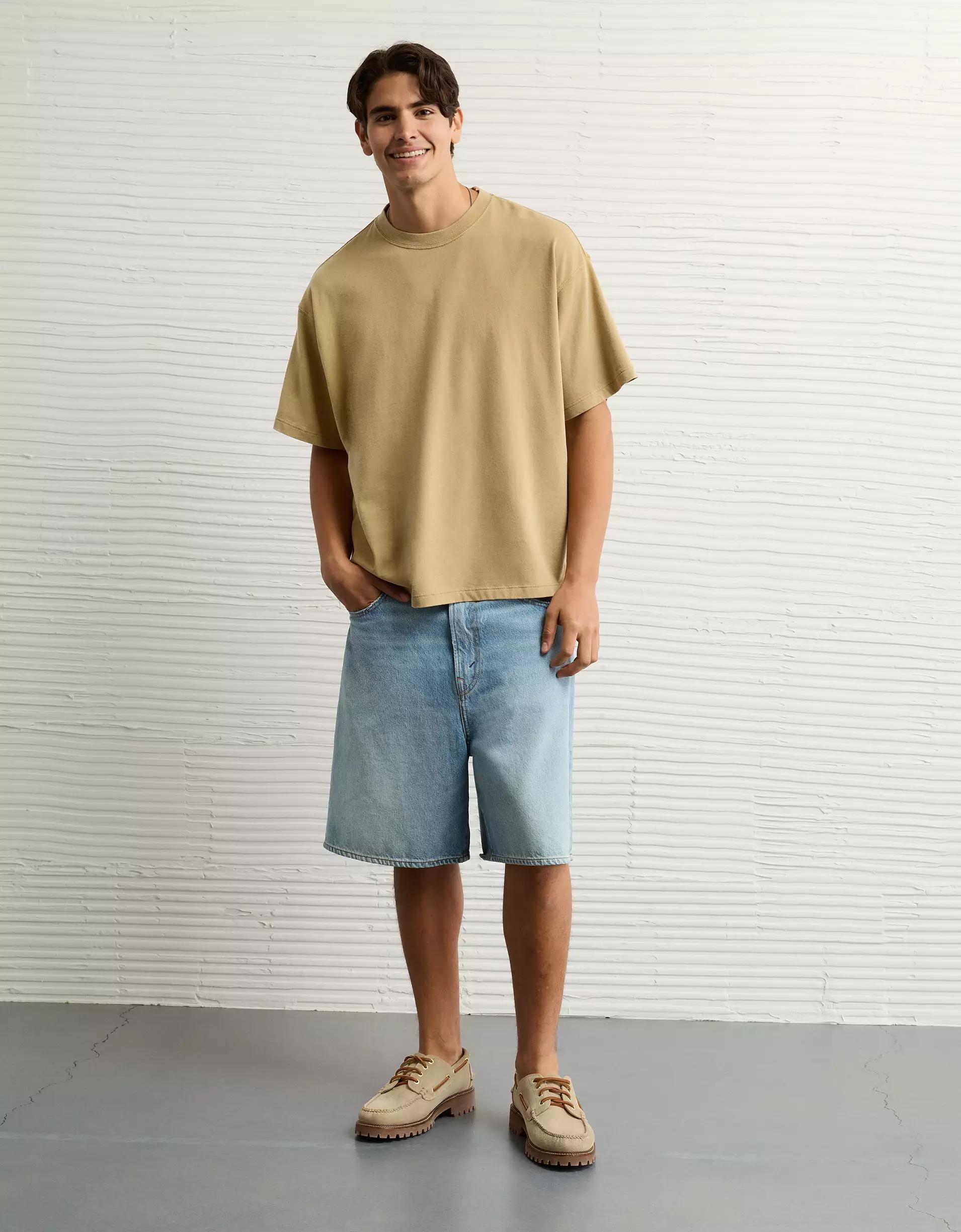 AE Boxy Sueded Jersey T-Shirt Product Image