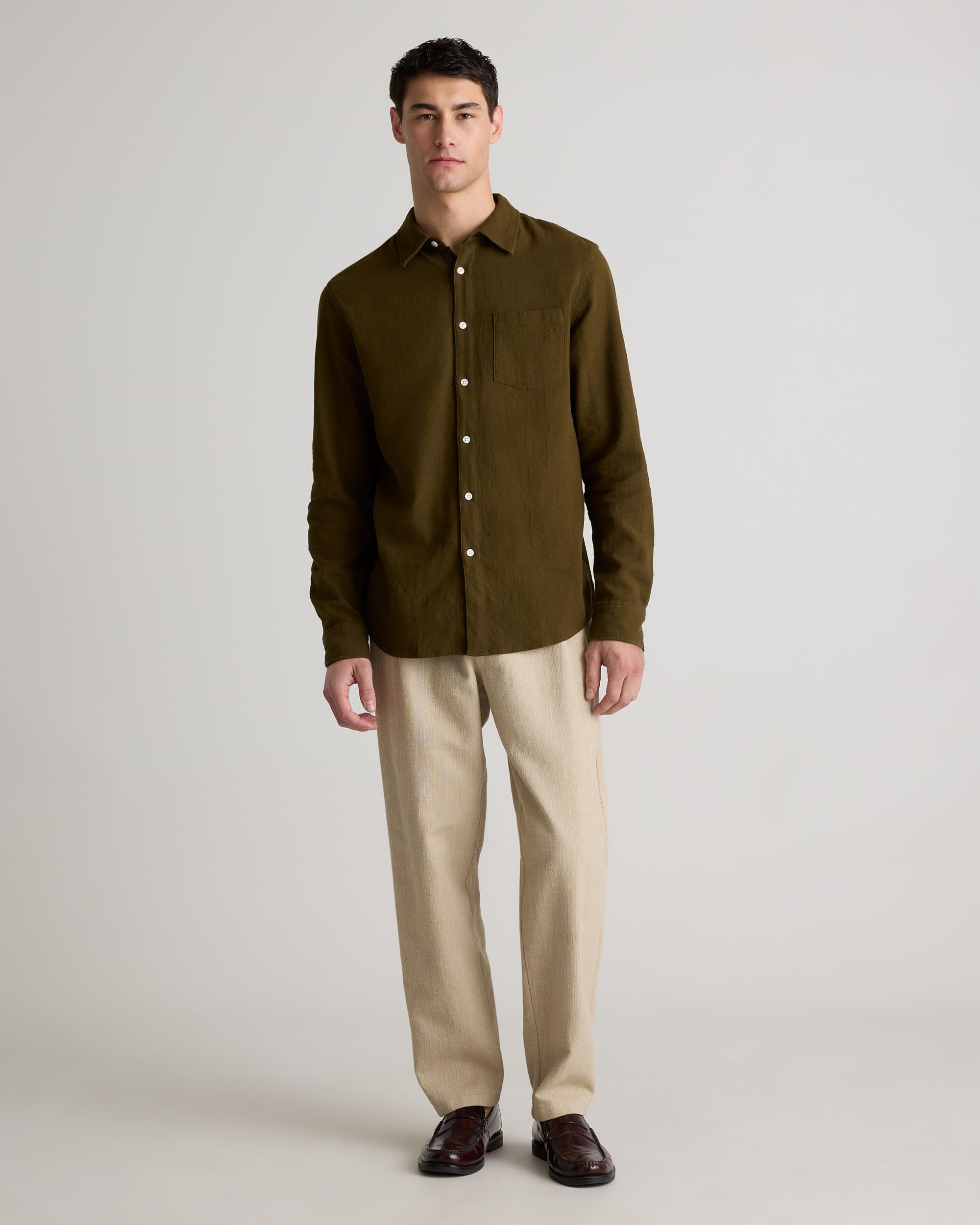 Quince | Men's Stretch Selvage Shirt Organic Cotton Product Image