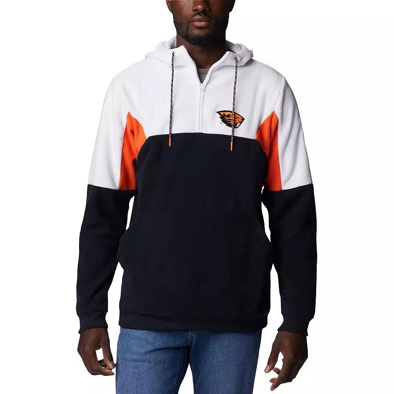 Men's Columbia Black Oregon State Beavers Lodge Quarter-Zip Hoodie, Size: 2XL Product Image