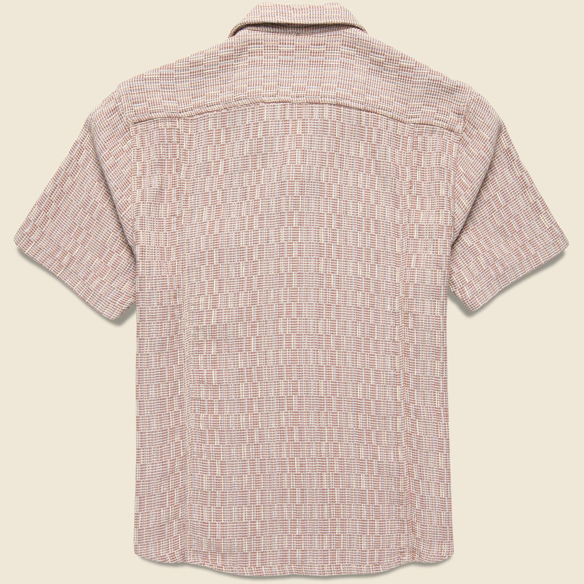 Rainbow Weave Camp Shirt - Pink Product Image