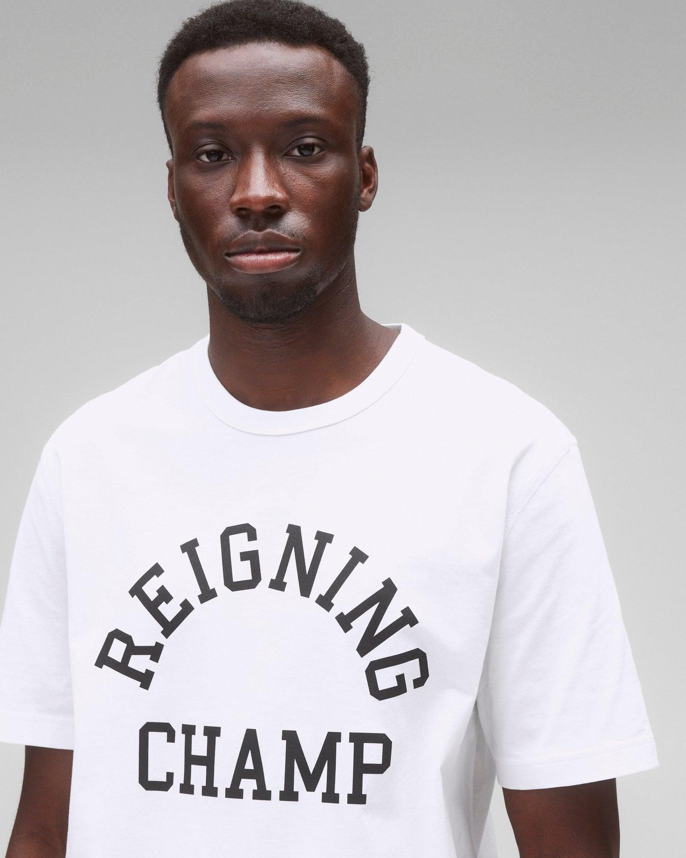 Reigning Champ Lightweight Jersey Arch Logo Standard T-Shirt Product Image