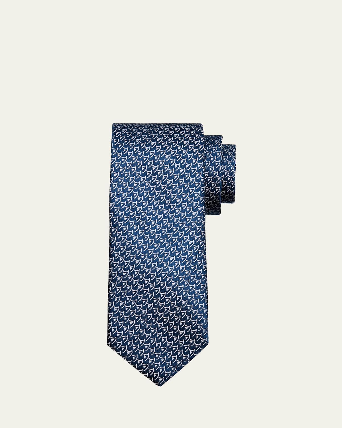 Mens Sailboat Woven Silk Tie Product Image