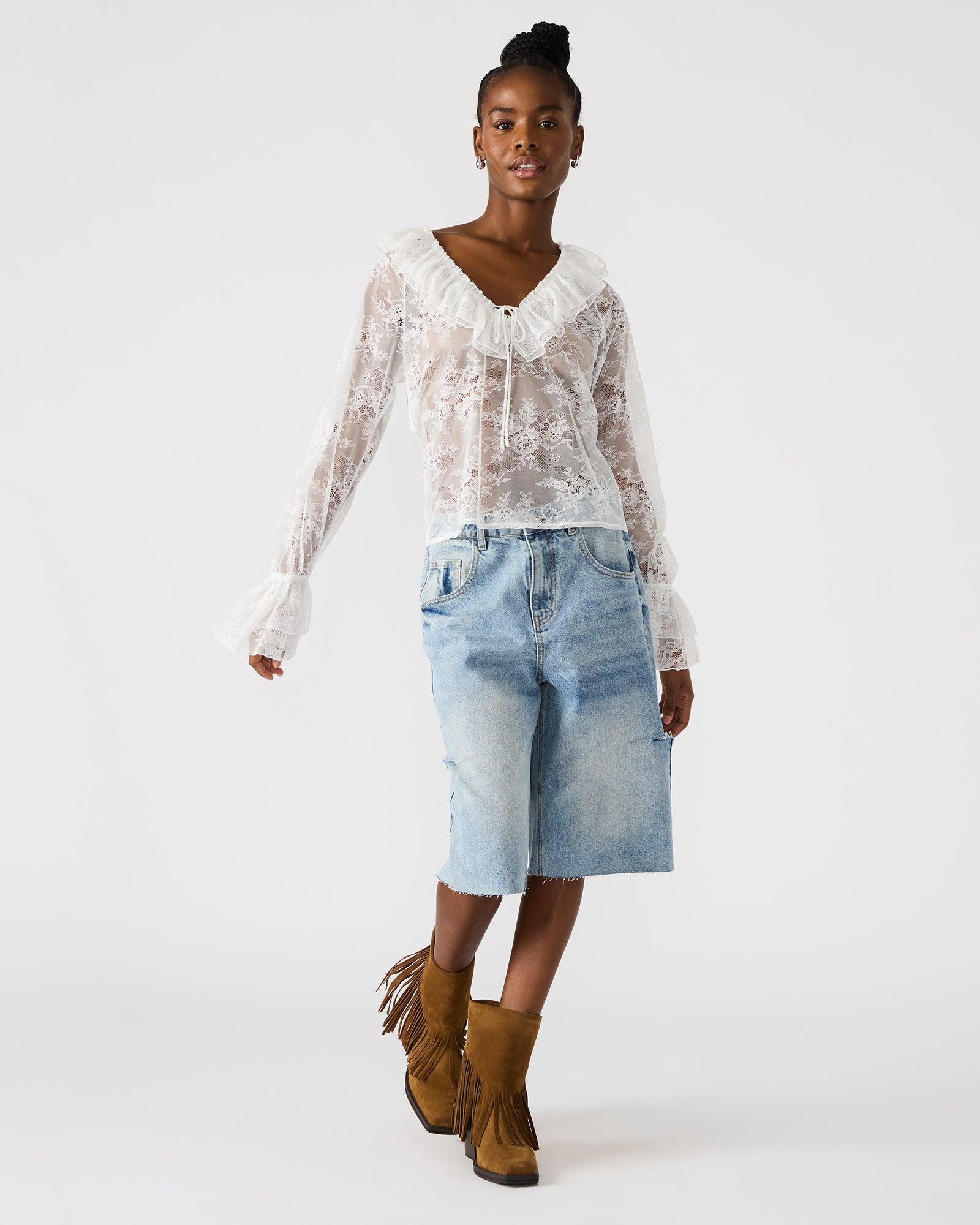 HAMPTON LACE BLOUSE WHITE Female Product Image