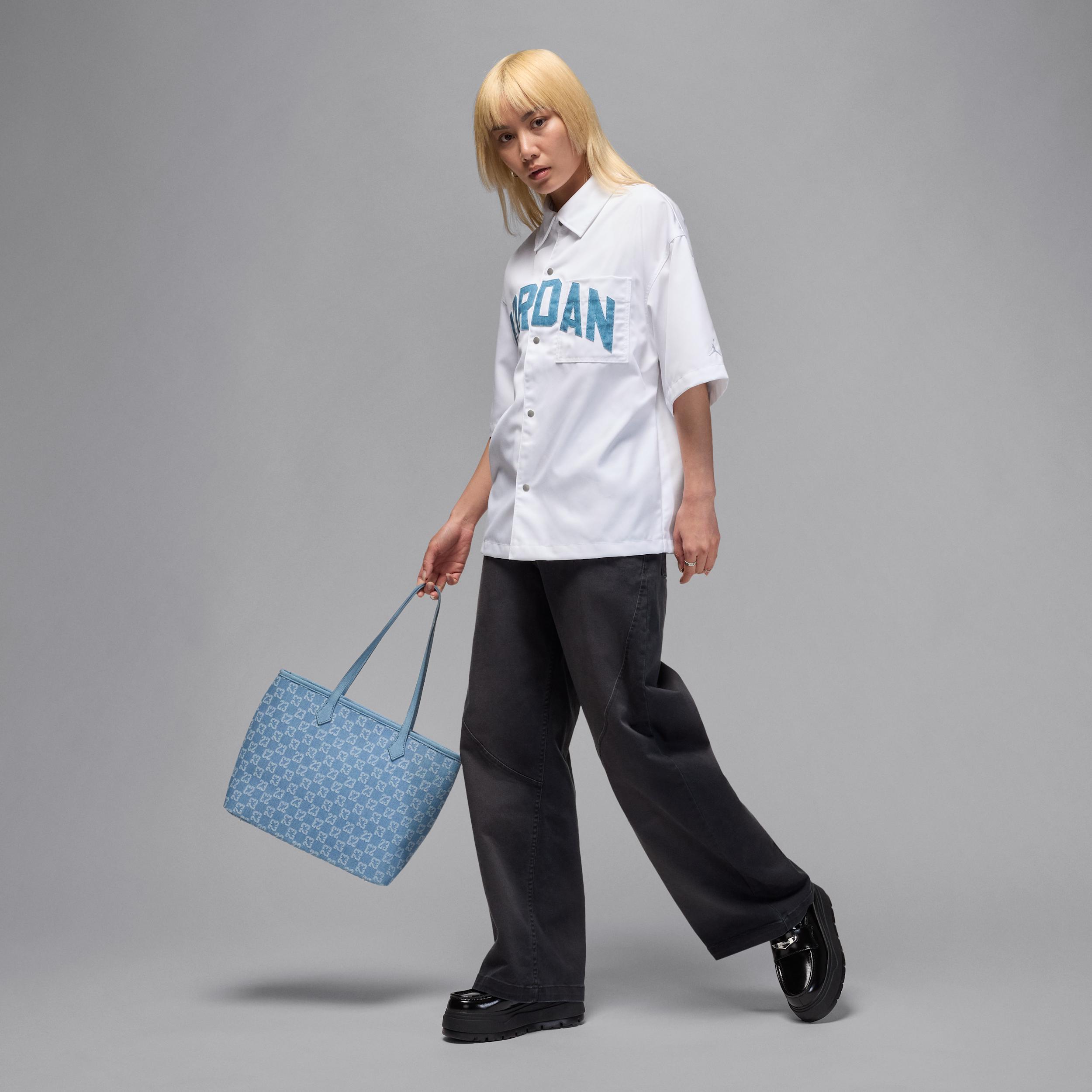 Womens Jordan Flight Woven Short-Sleeve Top | HQ9199-101 Product Image