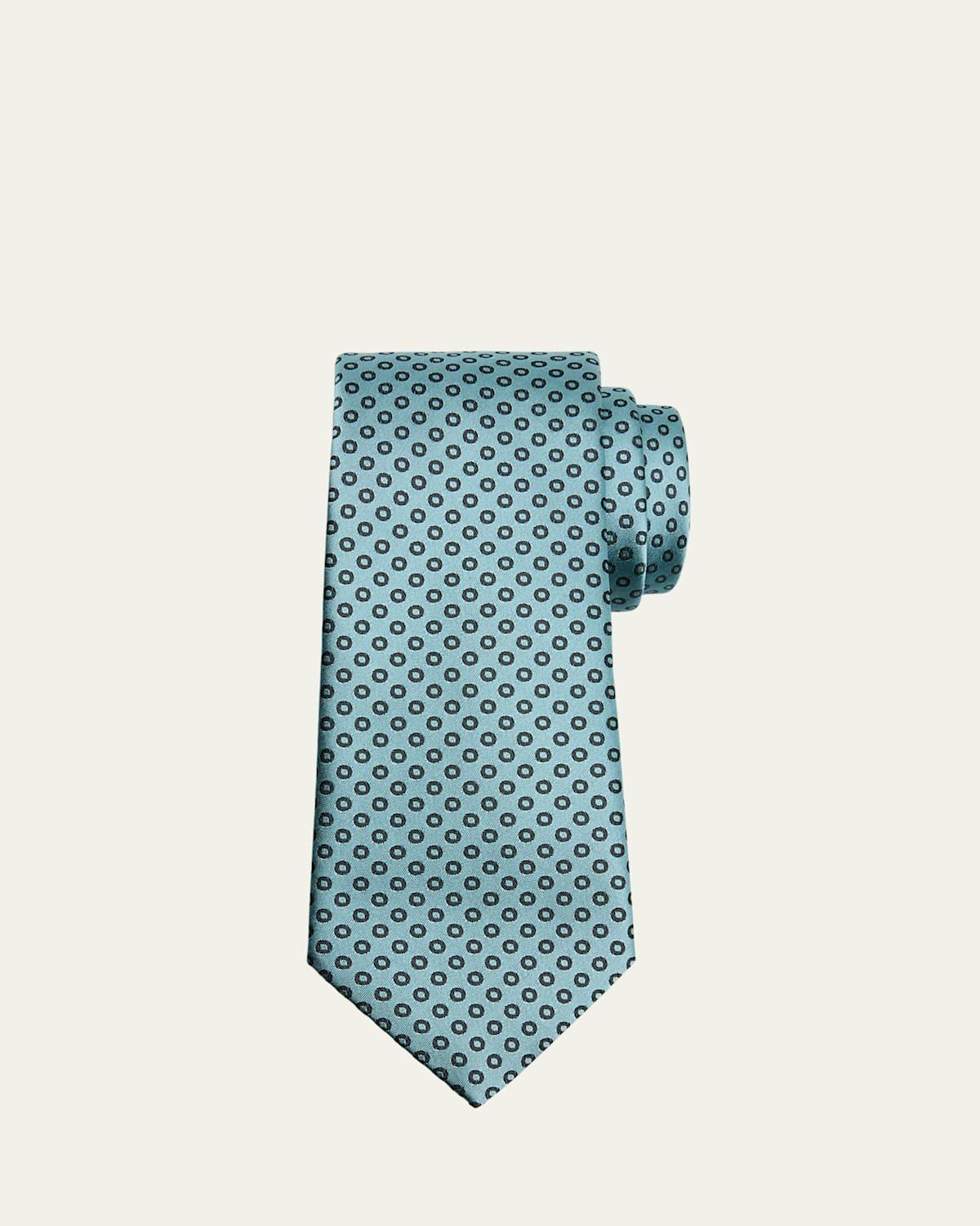Mens Micro-Circle Silk Tie Product Image