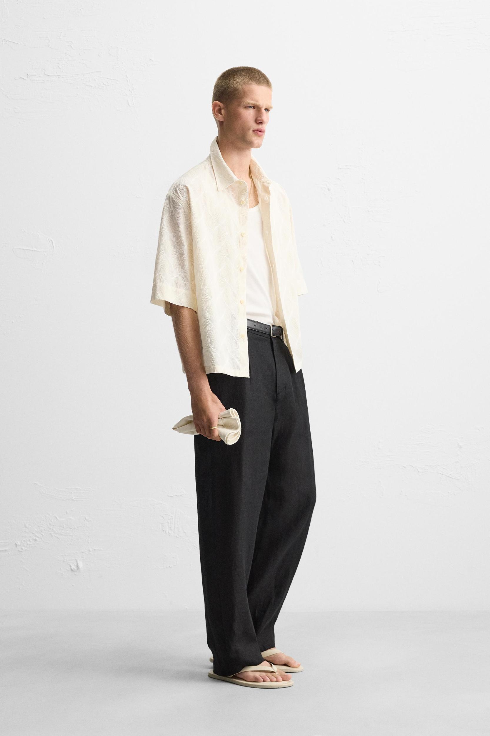 WAVY EMBROIDERED SHIRT Product Image