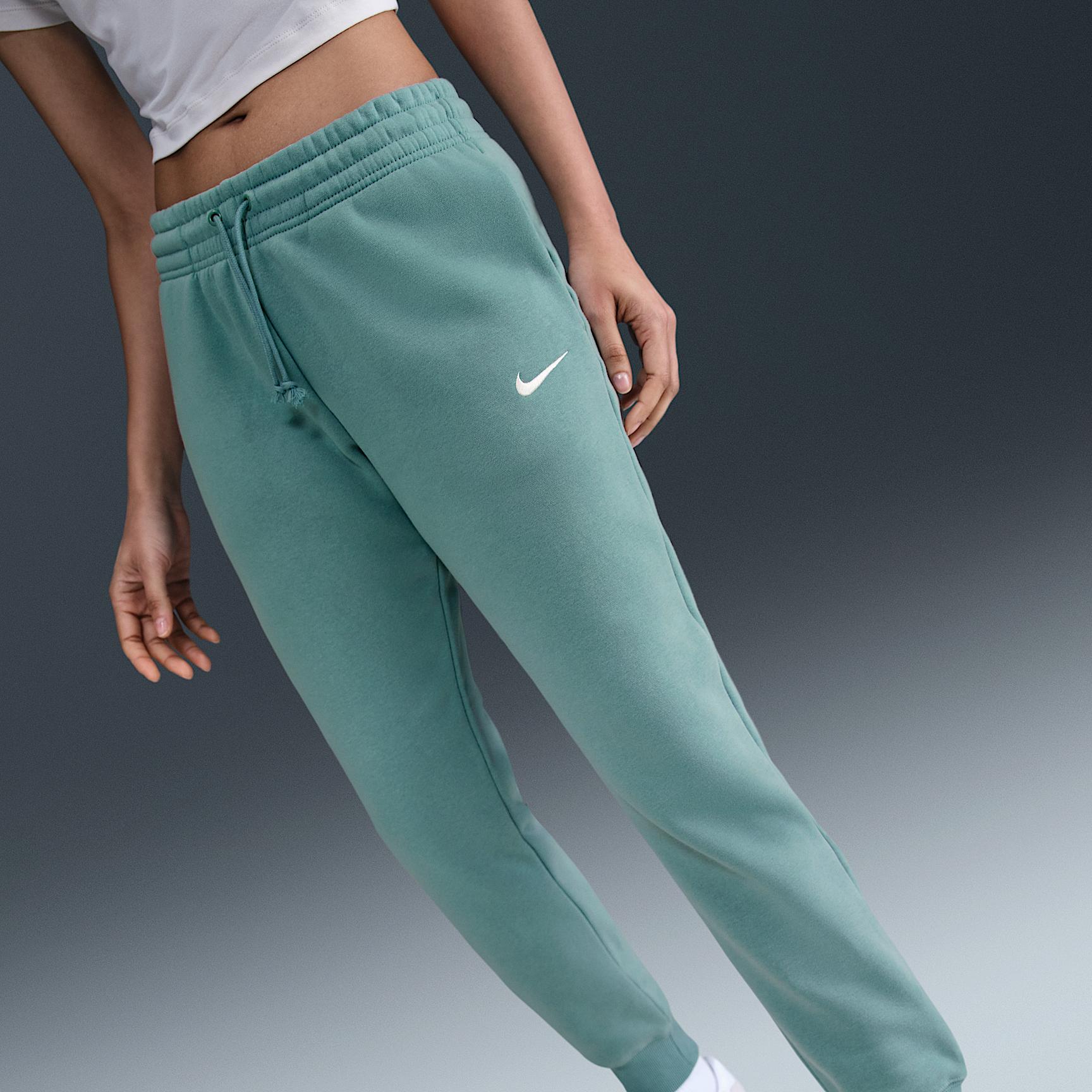 Womens Nike Sportswear Phoenix Fleece Mid-Rise Sweatpants | FZ7626-017 Product Image