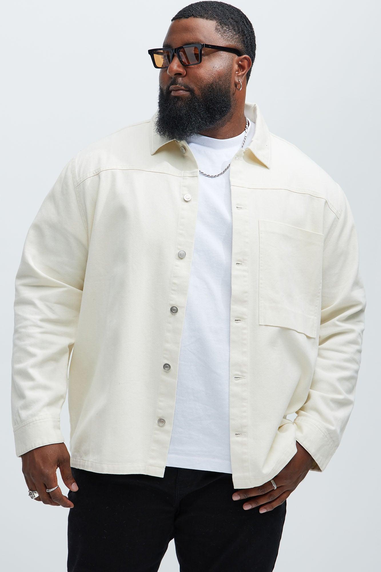 Yorktown Twill Button Up Shirt - Cream Product Image