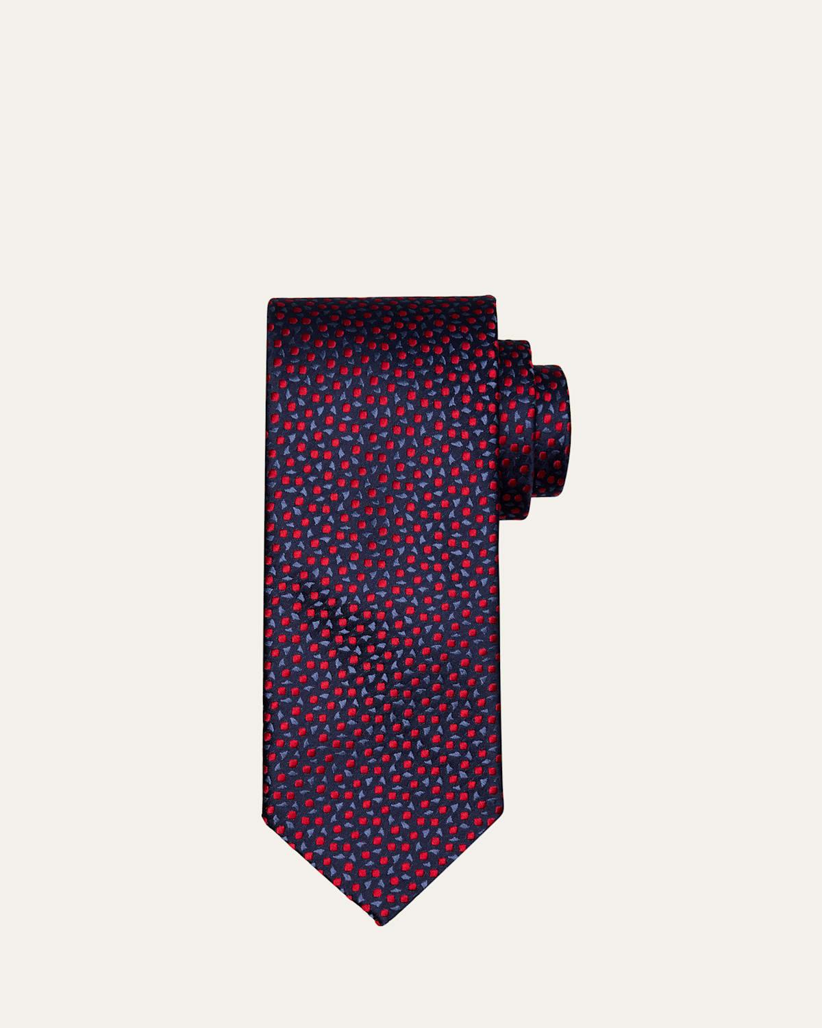 Mens Mini Circle Silk Tie Product Image